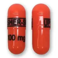 Phenytoin (Phenytoin (oral) [ fen-i-toyn ])-UPSHER-SMITH 100 mg-100 mg-Orange-Capsule-shape