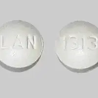 Pilocarpine (Pilocarpine (oral) [ pye-loe-kar-peen ])-LAN 1313-5 mg-White-Round