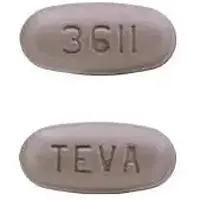 Pirfenidone (Pirfenidone [ pir-fen-i-done ])-TEVA 3611-801 mg-Purple-Oval