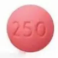 Tinidazole (Tinidazole [ tye-nye-da-zole ])-T P 250-250 mg-Pink-Round