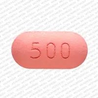 Tinidazole (Tinidazole [ tye-nye-da-zole ])-T P 500-500 mg-Pink-Capsule-shape