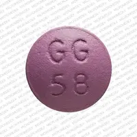 Trifluoperazine (Trifluoperazine [ trye-floo-oh-per-a-zeen ])-GG 58 10-10 mg-Purple-Round