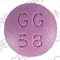 Trifluoperazine (Trifluoperazine [ trye-floo-oh-per-a-zeen ])-GG 58 10-10 mg-Purple-Round