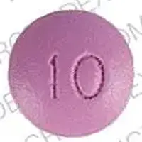 Trifluoperazine (Trifluoperazine [ trye-floo-oh-per-a-zeen ])-GG 58 10-10 mg-Purple-Round