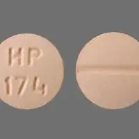 Benzphetamine (Benzphetamine [ benz-fet-ah-meen ])-HP 174-50 mg-Peach-Round