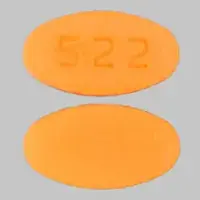 Cefpodoxime (Cefpodoxime [ sef-poe-dox-eem ])-522-100 mg-Orange-Oval