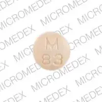 Hydrochlorothiazide and captopril (Hydrochlorothiazide and captopril [ hye-droe-klor-oh-thy-a-zide-and-kap-toe-pril ])-M 83-25 mg / 25 mg-Orange-Round