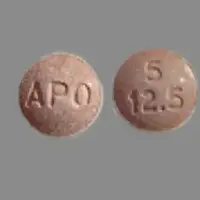 Hydrochlorothiazide and enalapril (Hydrochlorothiazide and enalapril [ hye-droe-klor-oh-thye-a-zide-and-en-al-e-pril ])-APO 5 12.5-5 mg / 12.5 mg-Red-Round