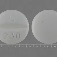 Hydrochlorothiazide and metoprolol (Hydrochlorothiazide and metoprolol [ hye-droe-klor-oh-thye-a-zide-and-me-toe-proe-lole ])-L 230-25 mg / 50 mg-White-Round