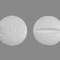 Meprobamate (Meprobamate [ me-proe-bam-ate ])-L105-400 mg-White-Round