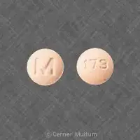 Metolazone (Metolazone [ me-tol-a-zone ])-M 173-5 mg-Orange-Round