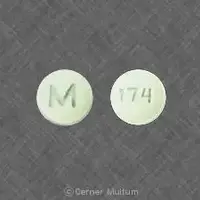 Metolazone (Metolazone [ me-tol-a-zone ])-M 174-10 mg-Green-Round