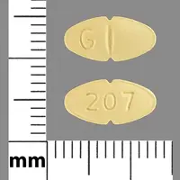 Moexipril (Moexipril [ moe-ex-i-pril ])-G 207-12.5 mg / 7.5 mg-Yellow-Oval