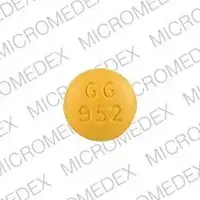 Prochlorperazine (rectal) (Prochlorperazine (rectal) [ pro-klor-per-a-zeen ])-5 GG 952-5 mg-Yellow-Round