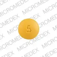 Prochlorperazine (rectal) (Prochlorperazine (rectal) [ pro-klor-per-a-zeen ])-5 GG 952-5 mg-Yellow-Round