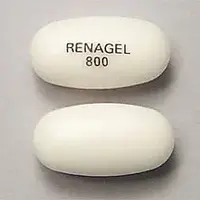 Sevelamer (Sevelamer [ se-vel-a-mer ])-RENAGEL 800-800 mg-White-Oval