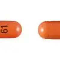 Stavudine (Stavudine [ sta-vue-deen ])-H 61-40 mg-Orange-Capsule-shape