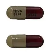 Sunitinib (Sunitinib [ soo-nit-in-ib ])-TEVA 8224 TEVA 8224-25 mg-Brown / Maroon-Capsule-shape