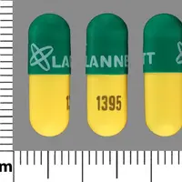 Loxapine (Loxapine (oral) [ lox-a-peen ])-LANNETT 1395-10 mg-Yellow / Green-Capsule-shape