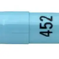 Mesalamine (rectal) (Mesalamine (rectal) [ me-sal-a-meen ])-452-0.375 g-Blue-Capsule-shape