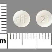 Methazolamide (Methazolamide [ meth-a-zole-a-mide ])-21 EFF-25 mg-White-Round