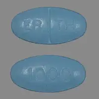 Methenamine (Methenamine [ meh-theh-na-meen ])-ERTH 1000-1 gram-Blue-Oval