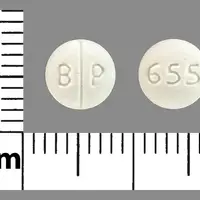 Methimazole (Methimazole [ me-thim-a-zole ])-B P 655-5 mg-White-Round