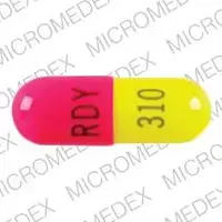 Nizatidine (Nizatidine [ ni-za-ti-deen ])-RDY 310-150 mg-Pink & Yellow-Capsule-shape