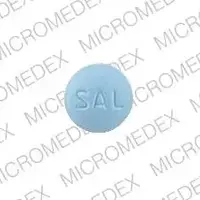 Pilocarpine hydrochloride (monograph) (Salagen)-SAL 7.5-7.5 mg-Blue-Round