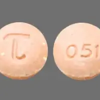 Benzphetamine (Benzphetamine [ benz-fet-ah-meen ])-T 051-25 mg-Peach-Round