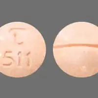 Benzphetamine (Benzphetamine [ benz-fet-ah-meen ])-T 511-50 mg-Peach-Round