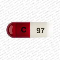 Cefadroxil (Cefadroxil [ sef-a-drox-il ])-C 97-500 mg-Maroon / White-Capsule-shape