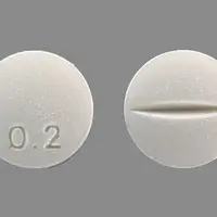 Desmopressin (injection) (Desmopressin (injection) [ dez-mo-press-in ])-0.2-0.2 mg-White-Round