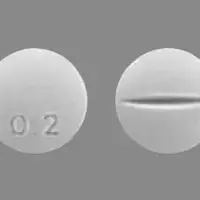 Desmopressin (nasal) (Desmopressin (nasal) [ dez-mo-press-in ])-0.2-0.2 mg-White-Round