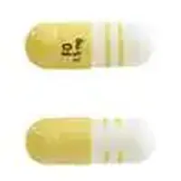 Fingolimod (Fingolimod [ fin-goe-li-mod ])-FO 0.5 mg-0.5 mg (base)-Yellow & White-Capsule-shape