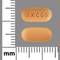 Lamivudine (Lamivudine [ la-miv-ue-deen ])-GX CG5-100 mg-Brown-Capsule-shape