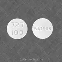 Meperidine (Meperidine (oral/injection) [ me-per-i-deen ])-727 100 WATSON-100 mg-White-Round