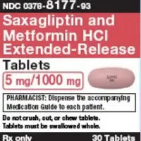 Metformin and saxagliptin (Metformin and saxagliptin [ met-for-min-and-sax-a-glip-tin ])-SM6 M-1000 mg / 5 mg-Pink-Capsule-shape