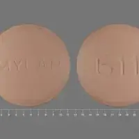 Methyldopa (Methyldopa [ meth-il-doe-pa ])-611 MYLAN-250 mg-Beige-Round