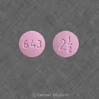 Metolazone (Metolazone [ me-tol-a-zone ])-643 2 1/2-2.5 mg-Pink-Round