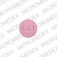 Metolazone (Metolazone [ me-tol-a-zone ])-643 2 1/2-2.5 mg-Pink-Round