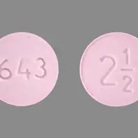 Metolazone (Metolazone [ me-tol-a-zone ])-643 2 1/2-2.5 mg-Pink-Round