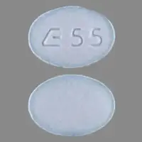 Metolazone (Metolazone [ me-tol-a-zone ])-E 55-5 mg-Blue-Oval