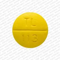 Prochlorperazine (rectal) (Prochlorperazine (rectal) [ pro-klor-per-a-zeen ])-TL 113-5 mg-Yellow-Round