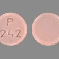 Repaglinide (Repaglinide (oral) [ re-pag-li-nide ])-P242-2 mg-Pink-Round