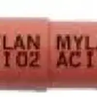 Acitretin (Acitretin [ a-si-tre-tin ])-MYLAN AC I 02 MYLAN AC I 02-10 mg-Orange-Capsule-shape