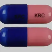 Cefaclor (Cefaclor [ cef-a-klor ])-KRC KRC-250 mg-Blue & Pink-Capsule-shape