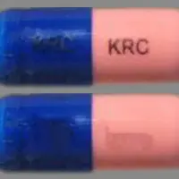 Cefaclor (Cefaclor [ cef-a-klor ])-KRC KRC-250 mg-Blue & Pink-Capsule-shape