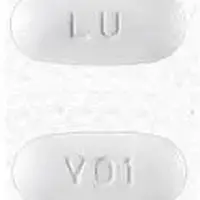 Nabumetone (Nabumetone [ na-bue-me-tone ])-LU V01-500 mg-White-Oval