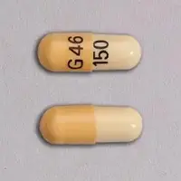 Nizatidine (Nizatidine [ ni-za-ti-deen ])-G46 150-150 mg-Yellow-Capsule-shape